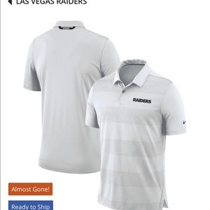 Raiders men dri fit Nike polo shirt